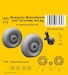 Mosquito Mainwheels and Tailwheel w/Leg  (Special Hobby) 129-7523