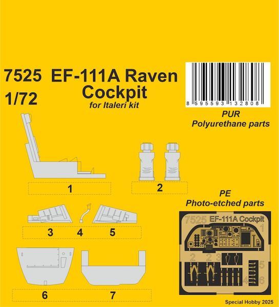EF111A Raven Cockpit (Italeri) CMKA7525