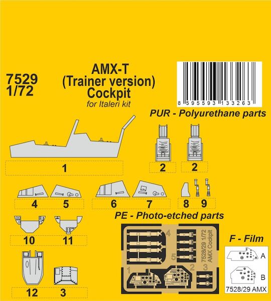 AMX-T (Trainer version) Cockpit(Italeri) CMKA7529