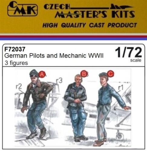 German pilots and Mechanics WW2 (3 fig) F-72037