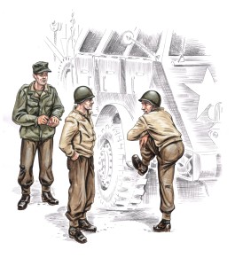 US truck crew WW2 (3 figures) F-72144