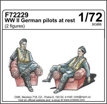 WWII German Pilots at rest  F-72229