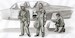 Two Fouga Magister Pilots and mechanic (3 figures) F-72306