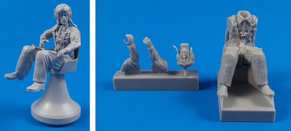 WWII Italian Fiat G50 sitting pilot (Special hobby)  F32315