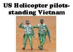 US Army Heli pilots standing, vietnam  F35183