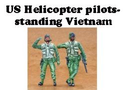 US Army Heli pilots standing, vietnam F35183