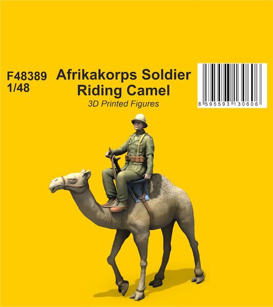 Afrika Corps Soldier riding Camel  F48389