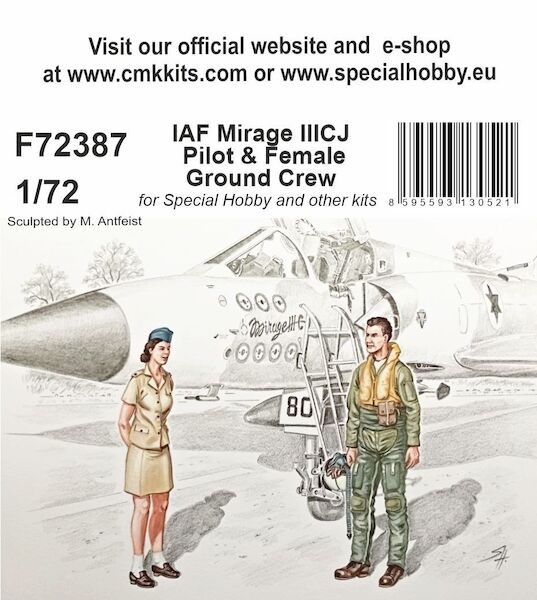 IAF Mirage IIICJ Pilot & Female Ground Crew F72387