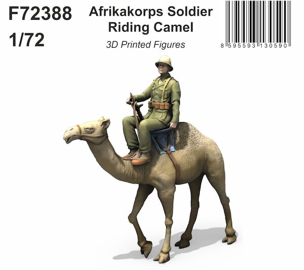 Afrika Corps Soldier riding Camel  F-72388