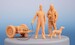 Tempest Pilot, Dog and Mechanic with Accumulator Trolley  F72402