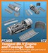 Tempest Mk.V Engine and Fuselage Tanks (Airfix) 129-P72007