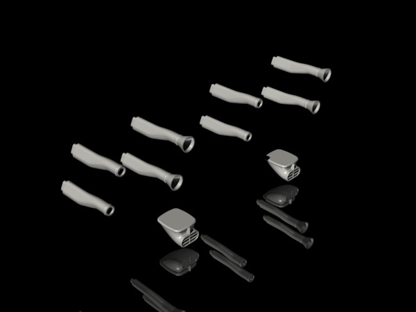 Bristol Blenheim MK1/MK1F Engine Intakes (Airfix) Q-48341
