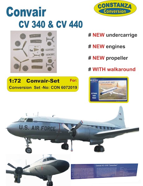 Convair CV340/440 update set (Mach 2) (RESTOCK)  CON6072019