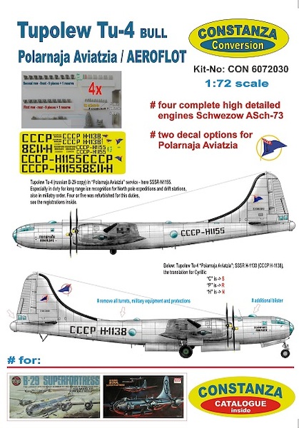 Tupolev Tu4 "Bull" (Polarnaja Aviatzia / AEROFLOT) (RESTOCK)  CON6072030