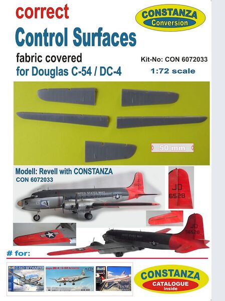 Douglas DC4/C54 Corrected fabric covered control surfaces  CON6072033