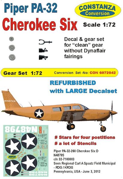 Piper PA32 Cherokee Gear and decals  CON6072042