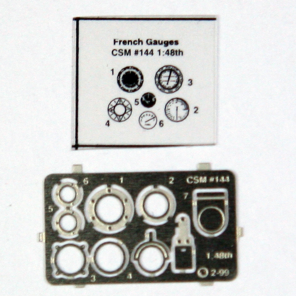 French / Russian Instrument / gauge set  CSM A32-136