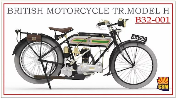 German Motorcycle Wanderer 4HP 2cylinder 1916 Model CSM B32-002