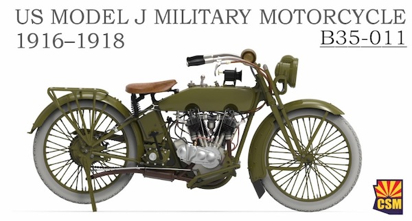 US Model J Military Motorcycle 1916-1918 CSM B32-011