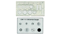 Detailset German gauges CSM U28-113