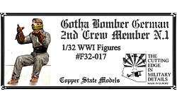 WW1 German Gotha Bomber 2nd Crew Member 1  F32-017