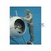 French Airman Standing on wheel  F32-046