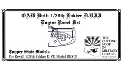 Fokker DVII Engine Panel Set (OAW version) (Revell) U28-158