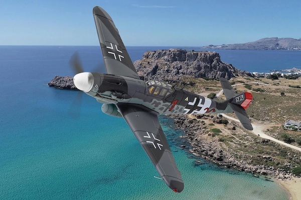 Messerschmitt Bf109G-6, Luftwaffe, (Trop) Red 1 Hpt. Werner Schroer 8/JG27 Rhodes Greece 1943 AA27111