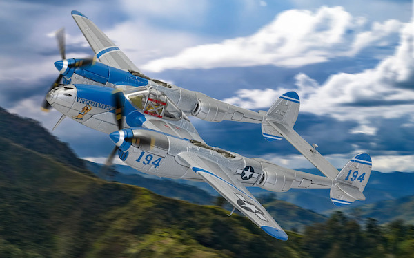 Lightning P38J USAAF, 'Virginia Marie' AA36618