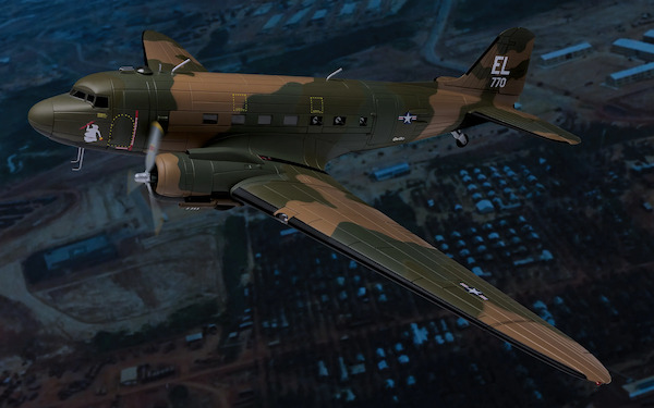 Douglas C47A Skytrain USAF, Gunship Spooky 71 Vietnam 1969 Medal of Honor Winner John Levitow  AA38212A