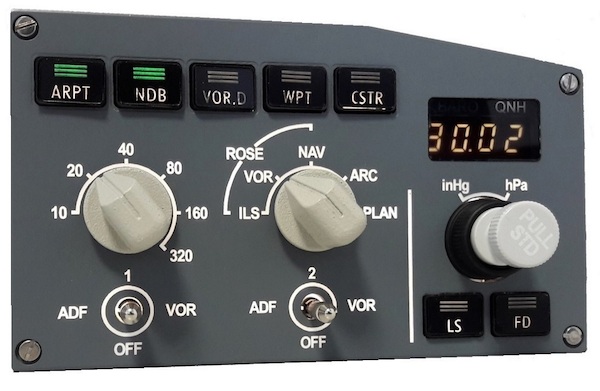 A320 First Officier EFIS selector. EFIS320R