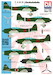 Jinchuhokoku" - Four type Aircraft:  Aichi D3A2 (Val), Mitsubishi A6M5/B Reisen (Zero), Yokosuka D4Y1/2 Suisei (Judy), Nakajima B6N1/2 Tenzan (Jill). 26 Markings: June 1942 - December 1944. CTA-011