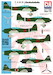 Jinchuhokoku" - Four type Aircraft:  Aichi D3A2 (Val), Mitsubishi A6M5/B Reisen (Zero), Yokosuka D4Y1/2 Suisei (Judy), Nakajima B6N1/2 Tenzan (Jill). 26 Markings: June 1942 - December 1944. CTA-011