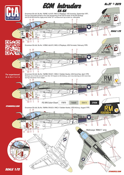 Grumman EA6A ECM Intruders  CTA-035