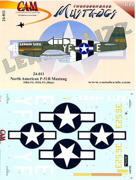 North American P51B Mustang (358FS, Blair 355FG)  CAM24-011