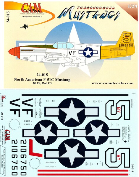 North American P51C Mustang (5FS, 52FG) CAM24-015