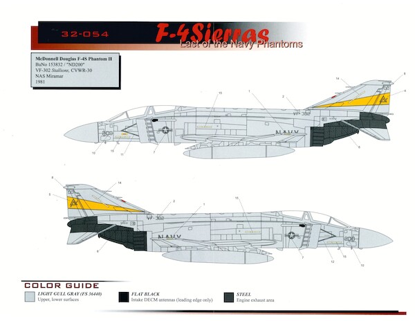 F4Sierras, Last of the Navy Phantom (VF302 Stallions)  CAM32-054
