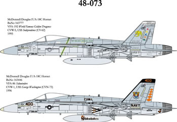 F18 Hornets nest (VFA192 Golden Dragons, VFA86 Sidewinders)  CAM48-073