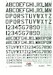 Stencil Letters & Numbers-1 (Black) CAM48-A004