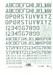 Stencil Letters & Numbers-1 (Gray FS36231) CAM48-A005