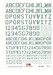 Stencil Letters & Numbers-1 (Gray FS36231) CAM48-A005