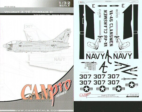 Vought A7E Corsair (VA-46 Clansmen)  CAMP32-004