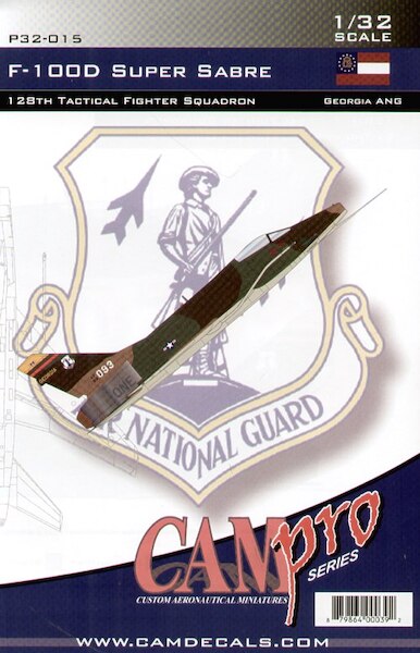 North American F100D Super Sabre (128TFS, Georgia ANG)  CAMP32-015
