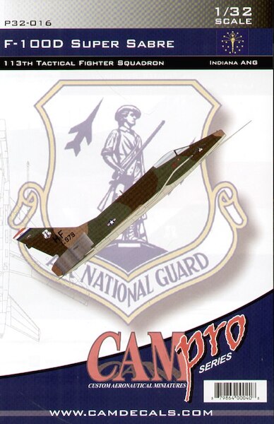 North American F100D Super Sabre (113TFS, Indiana ANG) CAMP32-016