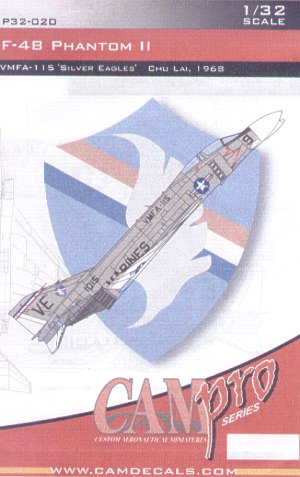 McDonnell Douglas F4B Phantom (VMFA-115 Silver Eagles, Chu Lai 1968) CAMP32-020