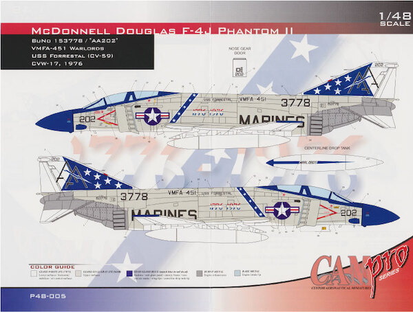 McDonnell Douglas F4J Phantom II (VMFA451 Warlords)  CAMP48-005