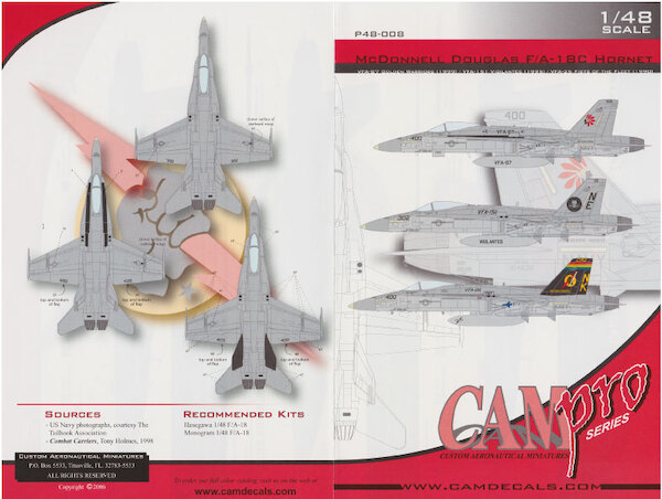 McDonnell Douglas F/A18C Hornet (VFA87 Golden Warriors)  CAMP48-008