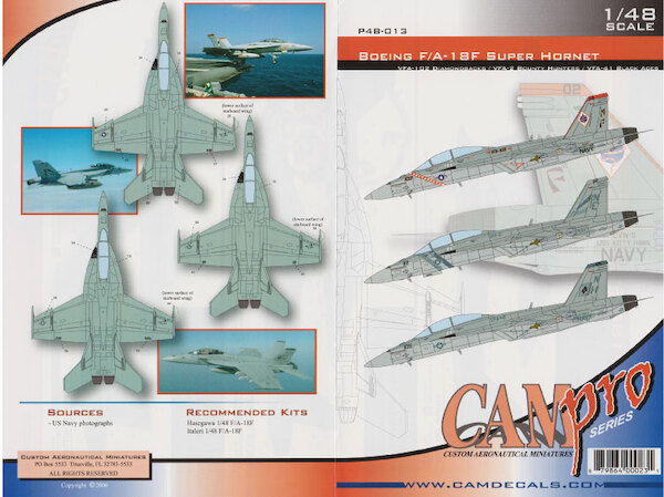 McDonnell Douglas F/A18F Super Hornet (VFA-120 Diamond Backs)  CAMP48-013
