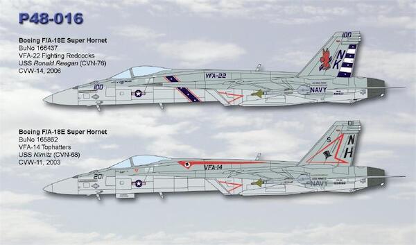 McDonnell Douglas F/A18E Super Hornet (VFA-22 Fighting Red Cocks)  CAMP48-016