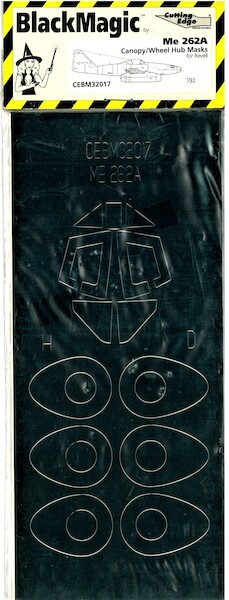 Messerschmitt ME262A Canopy/Wheel Hub Masks (Revell) CEBM32017